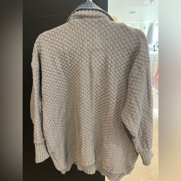 Brand New with Tag! Dearlassie Denim Knit Cardigan Women's Size Medium - Picture 6 of 6